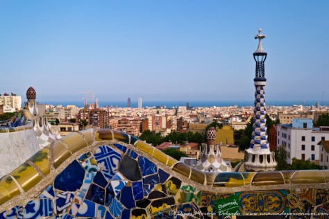 El famoso Parque Güell de Gaudí.