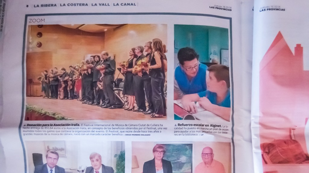 Aparición en Las Provincias