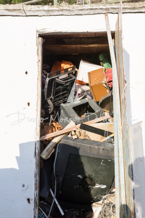 "Destrozos que aún se pueden ver en la casa - Diego Moreno"